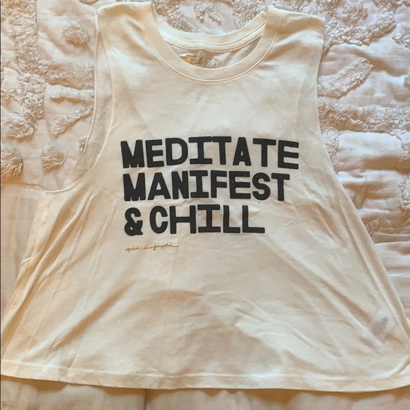 Spiritual Gangster Tops - Spiritual Gangster Meditate Manifest & Chill tank